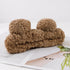 YISSION 2PCS Bear Ears No Slip Spa Headband for Face Wash, Makeup, Skincare, Elastic Hair Band for Women Girls (Brown
