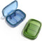 2 Pack 3 Compartment Small Pill Box, Moisture Proof Travel Pill Organizer for Pocket Purse, Daily Portable Medicine Box