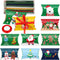 CCINEE Christmas Pillow Boxes - Xmas Candy Boxes with Red Ribbons, Santa Elk Gift Card Holder, 50PCS