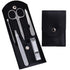 Travel Manicure Set, Professional 5 Pieces Stainless Steel Nail Clipper Kit for Women Men Grooming