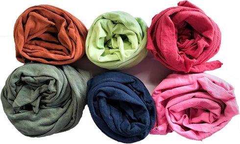 Recycled Color Knit Cleaning Rags - Bulk T-Shirt Cotton Cloth Rag in a Bag, Wipes for House and Garage (2 lbs.)