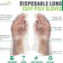Disposable Food Handling Long Cuff Cleaning Poly Gloves, One Size Fits Most, Small, Medium, Large, X-Large