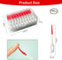 Ndzefan 160PCS Portable Silica Gel Toothpick Toothbrush, Soft for Adults and Children, Teeth Cleaning Tool (Red)