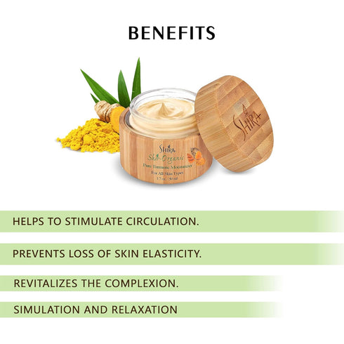 Shir Turmeric Moisturizer, 15ml Organic Anti-Aging Cream with Vitamins B6 & C, Hydrating Facial Moisturizer for Radiant