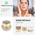 OSALADI Empty Refillable Acrylic Cosmetic Containers, 1 Pack Vintage Golden Storage Jar for Lotion Skincare Cream