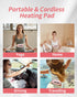 Upgraded Heating Pad for Period Cramps, Cordless Portable Heating Pad with 3 Heat Levels & Massage Modes for Relief