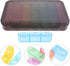 ZUNOXAZ Large Weekly Pill Organizer Box Detachable Multi-Grid Medicine Case with Sealed Moisture-Proof Lid for Daily