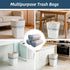Sopoloray 300 Count 3 Bags,1Mil Accessories,12 Gallon Small Trash Drawstring Mini Garbage Bags,Plastic Trash Can Liners