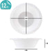 PLASTICPRO 100 Count Disposable 12 ounce White Plastic Soup Bowls by PLASTICPRO