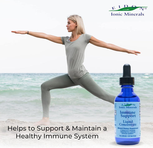 Eidon Ionic Minerals Immune Support Supplement Liquid Concentrate, 2 oz, Immune Booster Drops