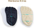 CB 4-Pairs Metatarsal Pads for Shoes, Ball-of-Foot Sponge Cushions Inserts for Foot Pain Relief, Style C-Nude & Black