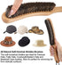 Hat Brush - Horsehair Felt Brush for Western Cowboy Hat, Fedora, Baseball Cap, Beech Handle, Removes Dust & Cat Hair