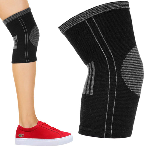 Cotton Compression Knee Sleeves - 2 Support Braces for Joint Pain Relief, Arthritis, Meniscus Tear, Circulation,