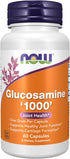 NOW Supplements Glucosamine 1000mg | 60 Veg Capsules | UL Dietary Supplement Certification