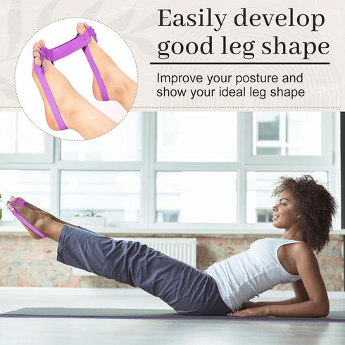 Pink,3 Halloscume Toe Stretch Bands for Bunions Correction Toe Spacers Separators Foot Stretcher Resistance Bands