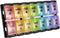 FGcase AM PM Weekly 7 Day Pill Organizer - Large Daily Pill Cases with Easy Push Button, Pill Reminder Container for