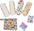 ReUseLife 12 8 inch Pieces Cloth Menstrual Pads,Reusable Sanitary Pads,Size Panty Liner,Unscented