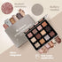 Lamora Nude Neutral Eyeshadow Palette, 12 Natural Highly Pigmented Shades, Travel Size Makeup Palette with Mirror