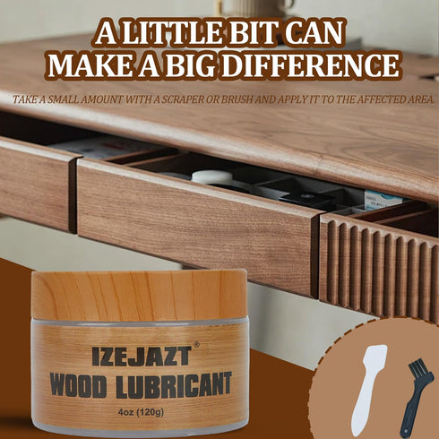 IZEJAZT Anti-Jamming Wood Drawer Wax & Paste Wax - Premium Wood Lubricant for Sticky Drawer Slides - Furniture Wax