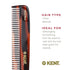 Kent R9T All Coarse Hair Detangling Comb, Wide Teeth, Handmade in England