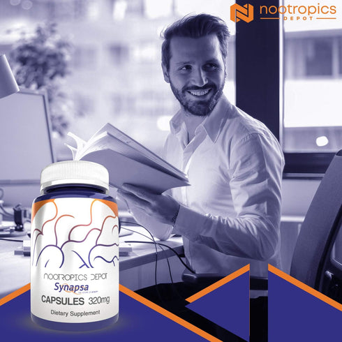 Nootropics Depot Synapsa Bacopa Monnieri Capsules | 320mg | 60 Count | Whole Plant Extract Ayurveda Supplement