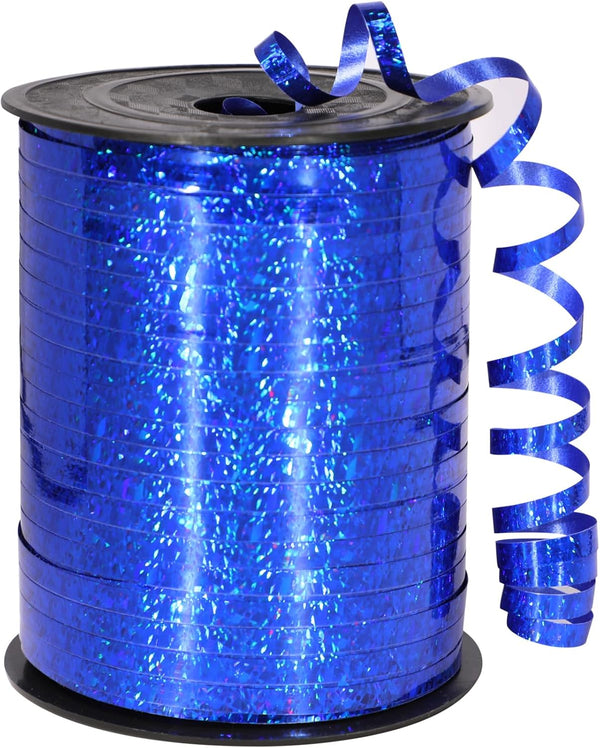 Blue Ribbon, 500 Yard Royal Blue Curling Ribbon for Gift Wrapping, Balloon String, and Baby Shower Decorations