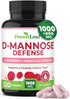 ForestLeaf D Mannose 1000mg Capsules - D-Mannose with Cranberry, Hibiscus & VIT C for Urinary Tract Health