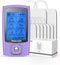 TENKER TENS Unit Muscle Stimulator, Rechargeable Electronic Pulse Massager with 24 Modes, 2"x2" and 2"x4" Electrode Pads