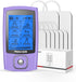 TENKER TENS Unit Muscle Stimulator, Rechargeable Electronic Pulse Massager with 24 Modes, 2"x2" and 2"x4" Electrode Pads