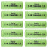 Kastar 10Pcs Rechargeable Ni-MH Battery 2/3AAA 1.2V 400mAh Flat Top for Solar Light