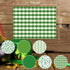 Whaline St. Patrick's Day Tissue Paper, 90 Sheet Green Plaid Shamrock Pattern for DIY Crafts, Gift Bag Packing