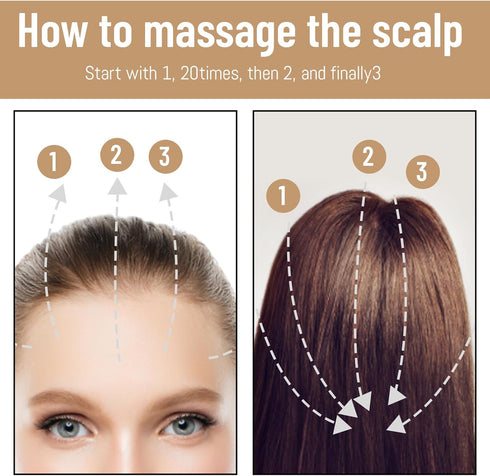 ZHLKHIOP 2 Pack Bamboo Scalp Massager, Wooden Scalp for Hair Growth and Stress Relief, Portable Head Massage Tool