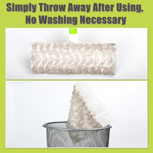 30 Count Heavy Duty Dry Sweeping Cloths, Disposable Mop Refills, Multi-Surface Dust Mop Pad Floor Cloths for Cleaning