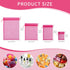 Crweety 50 Pcs Hot Pink Organza Gift Bags - 6x9 Inch Drawstring Jewelry Pouch Bags for Wedding Party Favors