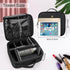 Relavel Travel Makeup Train Case - Makeup Cosmetic Case Organizer, Portable Artist Storage Bag with Adjustable Dividers