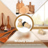 Cutting Board Oil Wax Applicator and Scrub Brush Set, Natural Bamboo with Sisal Fiber and Sponge for Utensil Care