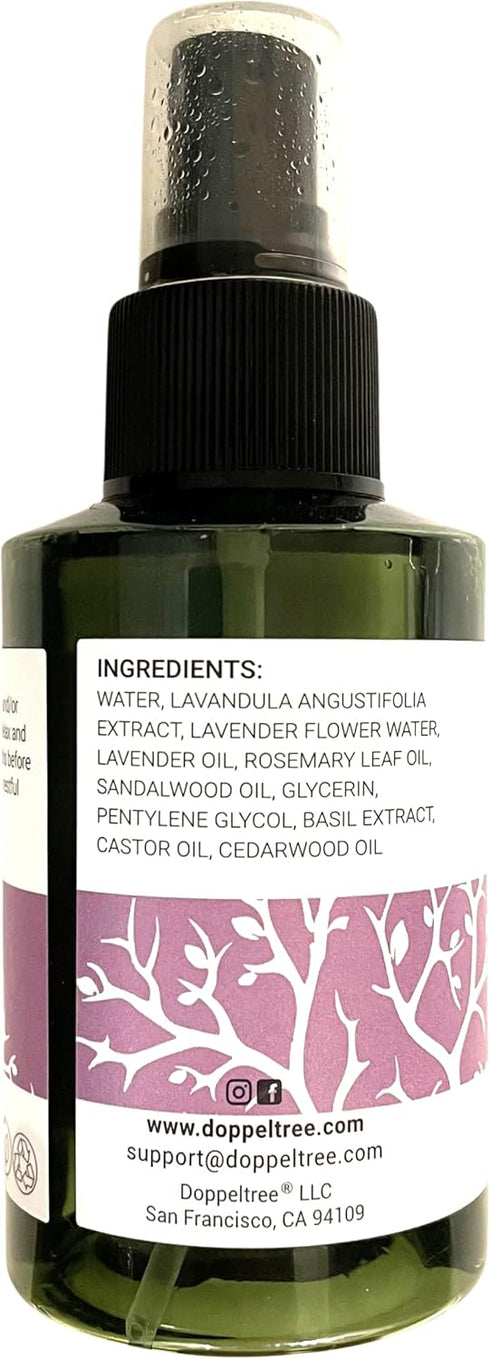 Doppeltree All Natural Pillow Spray for Sleep, Aromatherapy Lavender Mist for Acne and Linen Refresher