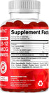 Vitamatic Extra Strength Vitamin B12 5000 mcg (Methyl B12) Gummies, 120 Count, Natural Cherry Flavored