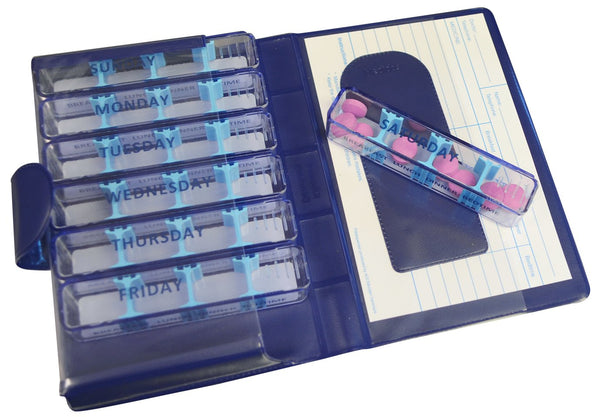 e-Pill Compact Travel Pill Organizer, and Medicine Pill Box - Worlds First