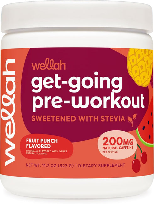 Get-Going Pre-Workout Drink Mix, Fruit Punch Flavored, 30 Servings