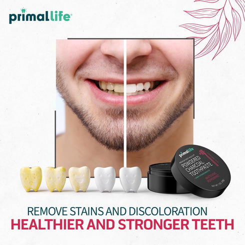 Primal Life Organics Dirty Mouth Toothpowder, Activated Charcoal, Organic, Vegan, 1 oz (Black Peppermint)