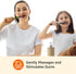Amazon Basics Pulsating Deep Cleaning Toothbrushes - Soft Bristles, 2 Count, Assorted Colors