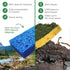 bioGo 30 Pack Compostable Pop-Up Sponges - Non-Scratch, Plant-Based Dish Sponges