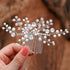 Wedding Hair Comb Pearl Headpieces | Rhinestone Bridal Side Hair Accessories for Women and Girls
