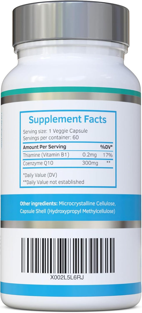 Co Enzyme Q10 CoQ10 300mg - 60 Capsules, Naturally Fermented