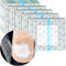 Hola Health 25 Pcs Waterproof Shower Cover 9"x9" with Non-Stick Center Pad for Large