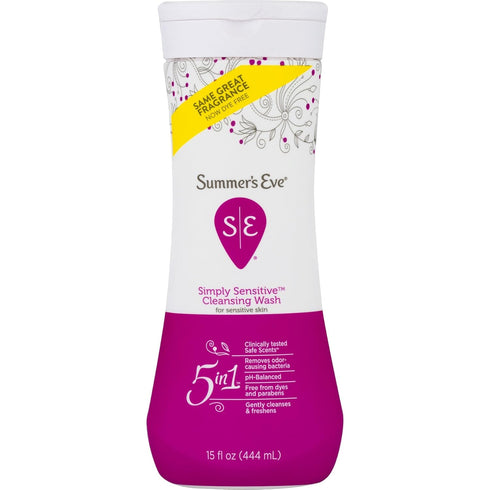 Summer's 5 1 15.0 OZ (Pack 1) Eve in Simply Sensitive Feminine Cleansing Wash for Sensitive Skin, FL