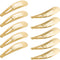 Hotop 50 Pack Gold Hair Clips for Women, Snap Hair Clips Barrettes for Kids, Non-Slip Gold Barrettes