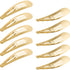 Hotop 50 Pack Gold Hair Clips for Women, Snap Hair Clips Barrettes for Kids, Non-Slip Gold Barrettes