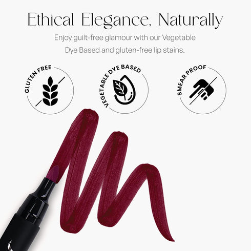 SORMÉ Smooch Proof Lip Stains, Long Lasting Matte Finish Lip Stain Marker, Gluten Free, Vamp